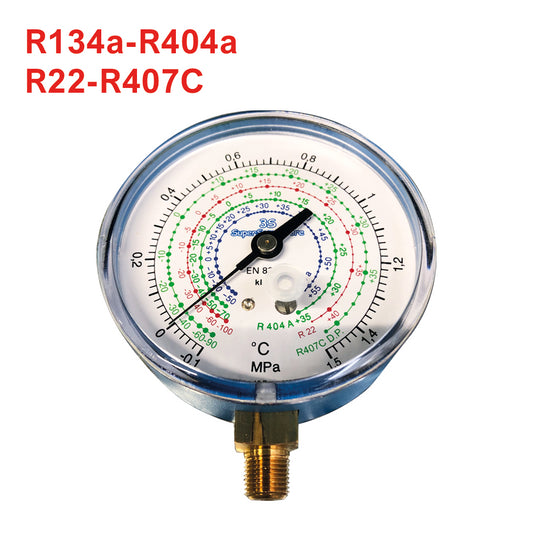Low pressure gauge for R404A R134a R407C R22 gas