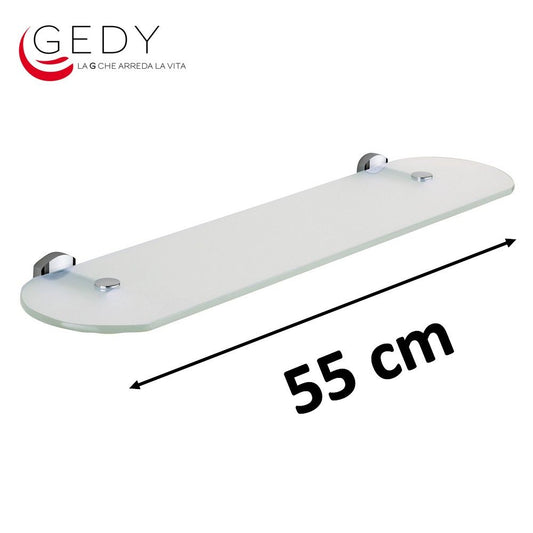 Mensola in vetro satinato cm 55 - EDERA GEDY ED1955