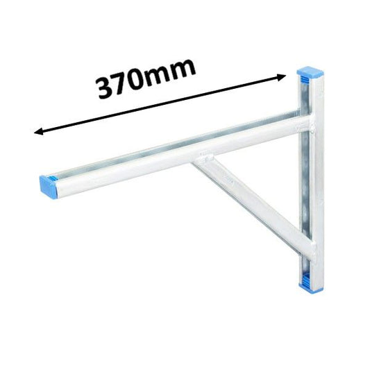 350mm square wall bracket shelf, steel profile