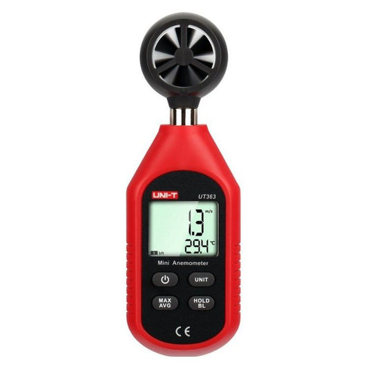 UT363 mini digital anemometer with LCD display - range 0-30 m/s