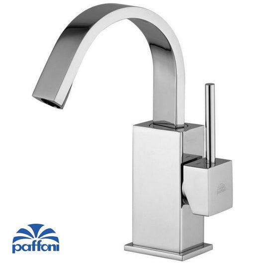 PAFFONI LEA838 CR LEVEL bidet mixer - flat swivel spout