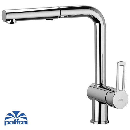 RIN285 CR RINGO PAFFONI kitchen mixer with pull-out shower