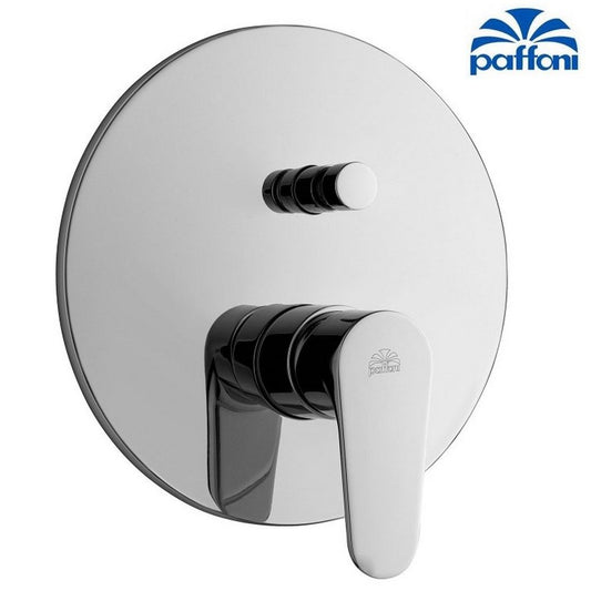 Built-in shower mixer with GREEN Paffoni GR015CR diverter with 2 outlets