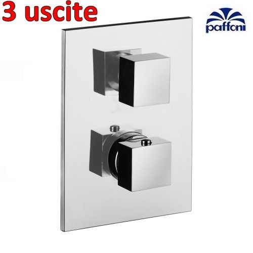 3-Way Thermostatic Built-In Shower Mixer - LEQ519 CR Level Paffoni