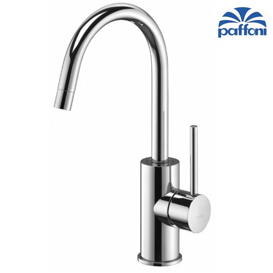 LIG 078 CR LIGHT PAFFONI basin mixer with swivel spout without waste