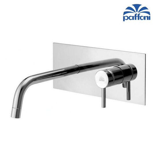 LIGHT PAFFONI LIG105 CR built-in basin mixer with rectangular plate
