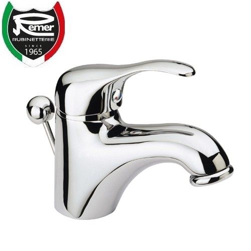 MUSA M10 basin mixer with pop-up waste - REMER taps