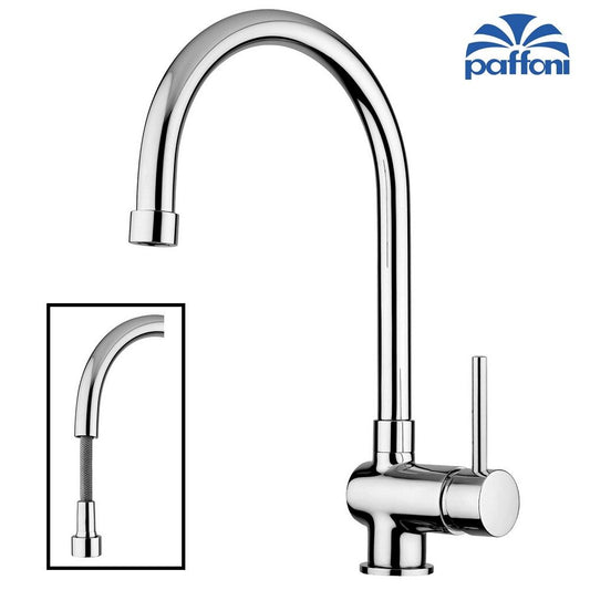 PAFFONI SK185 CR STICK pull-out shower kitchen sink mixer