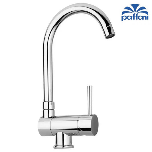 Paffoni Stick SK189CR kitchen sink mixer with tilting spout