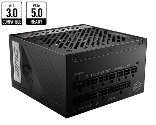 MSI 850W PLUS GOLD CASE POWER SUPPLY 13.5CM FAN BLACK