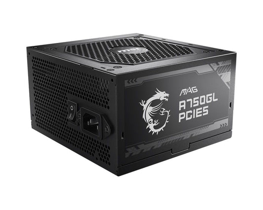 MSI POWER SUPPLY MAG A750GL PCIE5, EU, 750W, FULLY-MODULAR, 80 PLUS GOLD