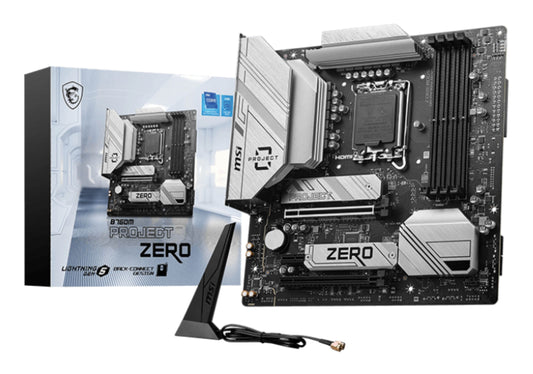 MSI B760M PROJECT ZERO scheda madre Intel B760 LGA 1700 micro ATX