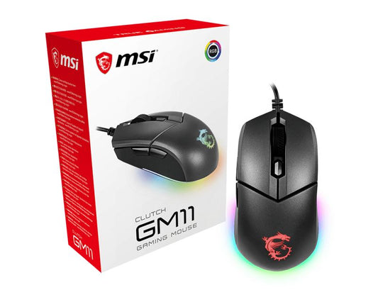 MSI Clutch GM11 Left-Handed Gaming Mouse USB Type-A Optical 5000 DPI