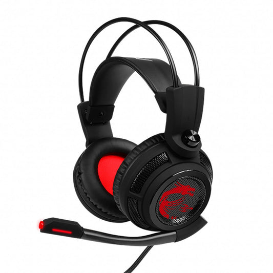 MSI DS502 GAMING HEADSET, VIRTUAL 7.1 SURROUND, USB IN-LINE CONTROLLER, RETRACTABLE MICROPHONE,