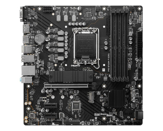 MSI MB B760, PRO B760M-P, LGA 1700, 4DDR5, 1PCI-Ex16, 2PCI-Ex1, 2M.2, 4SATA3