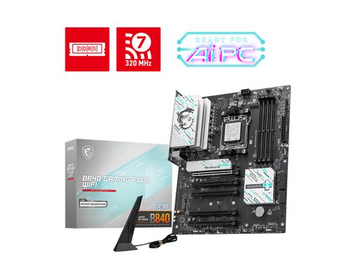 MSI MB B840,AM5,4DDR5,5PCI-Ex16,2M.2,4SATA3,2USB10G,5USB5G