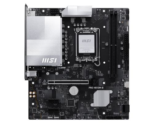 MSI MB PRO H810M-B601-7E64-010,13801-7E64-001STD PRO H810M-B, H810, LGA1851, 2DDR5, 1PCIe