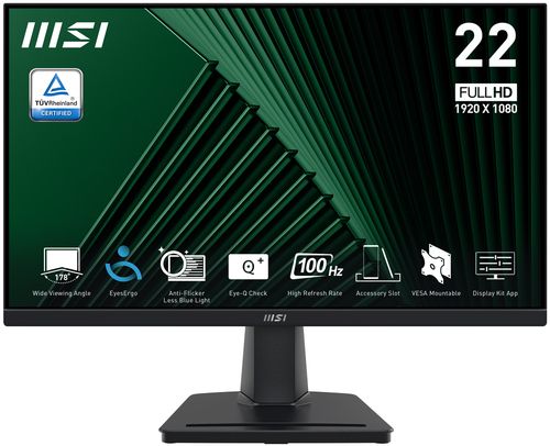 MSI MONITOR 21.5 LED VA 16:9 FHD 1MS 300 CDM 100Hz, HDMI