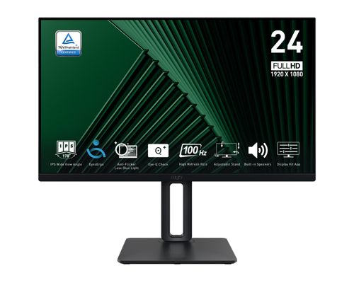 MSI MONITOR 23.8 LED IPS 16:9 FHD 1MS 100Hz, DP/HDMI, PIVOT, MULTIMEDIA