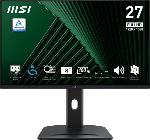 MSI MONITOR 27 LED IPS 16:9 FHD 1MS 100hz, PIVOT, VGA/HDMI, MULTIMEDIA
