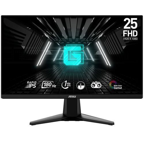 MSI GAMING MONITOR 24.5 LED IPS 16:9 FHD, 1MS 180Hz, DP/HDMI