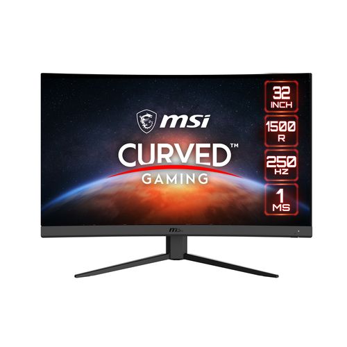 MSI CURVED GAMING MONITOR 31.5 LED VA 16:9 FHD, 1MS 250hz, 1500R, DP/HDMI, Adobe RGB, sRGB DCI-P3