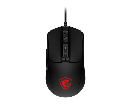 MSI MOUSE FORGE GM100, USB, OPTICAL, 6400DPI, 7 BUTTONS WITH WHEEL, BLACK