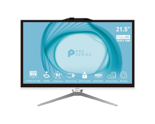 MSI PC AIO 21.5" TOUCH WHITE Intel Pentium G7400 8GB 256GB SSD FREEDOS