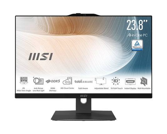 MSI PC AIO 23,8" TOUCH BLACK INTEL CORE 5 120U 16GB 512GB SSD WIN 11 PRO