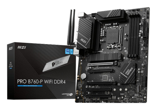 MSI PRO B760-P WIFI DDR4 LGA 1700 ATX Motherboard