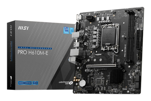 MSI PRO H610M-E scheda madre Intel H610 LGA 1700 micro ATX