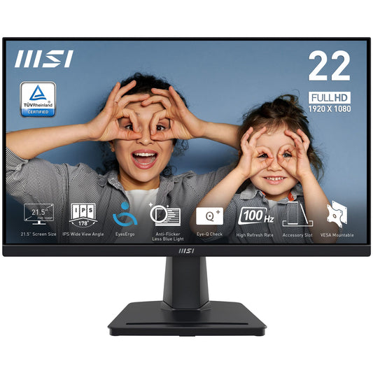 MSI PRO MP225 PC Monitor 54.6 cm (21.5") 1920 x 1080 pixels Full HD LED Black