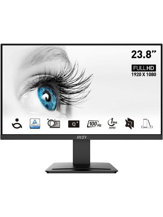 MSI Pro MP2412 PC Monitor 60.5 cm (23.8") 1920 x 1080 pixels Full HD LCD Black