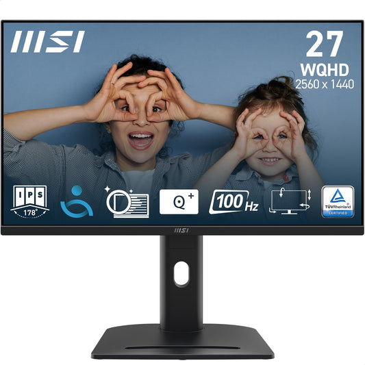 MSI Pro MP275QPG PC Monitor 68.6 cm (27") 2560 x 1440 pixels Wide Quad HD LCD Black
