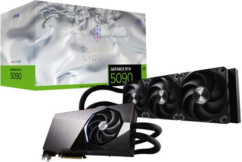 MSI VGA GEFORCE RTX 5090, RTX 5090 32G SUPRIM LIQUID SOC, 32GB GDDR7, HDMI/DP*3, ATX, TRI FROZR,OC