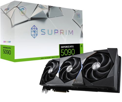 MSI VGA GEFORCE RTX 5090, RTX 5090 32G SUPRIM SOC, 32GB GDDR7, HDMI/DP3, TRI FROZR, OC