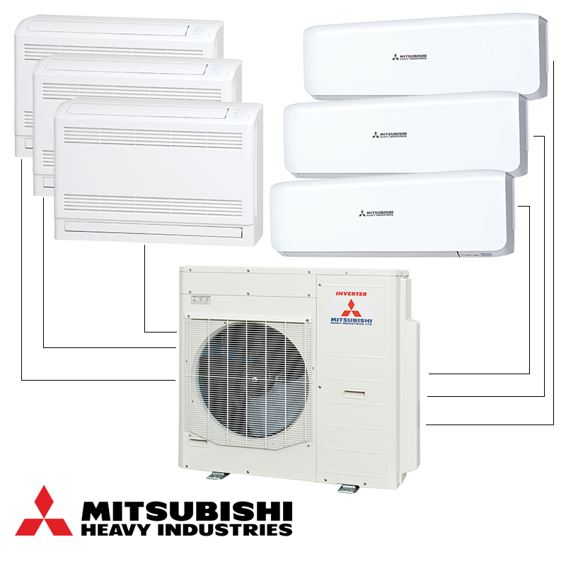 Multi-split system Mitsubishi Heavy Industries SCM125ZM-S - external unit