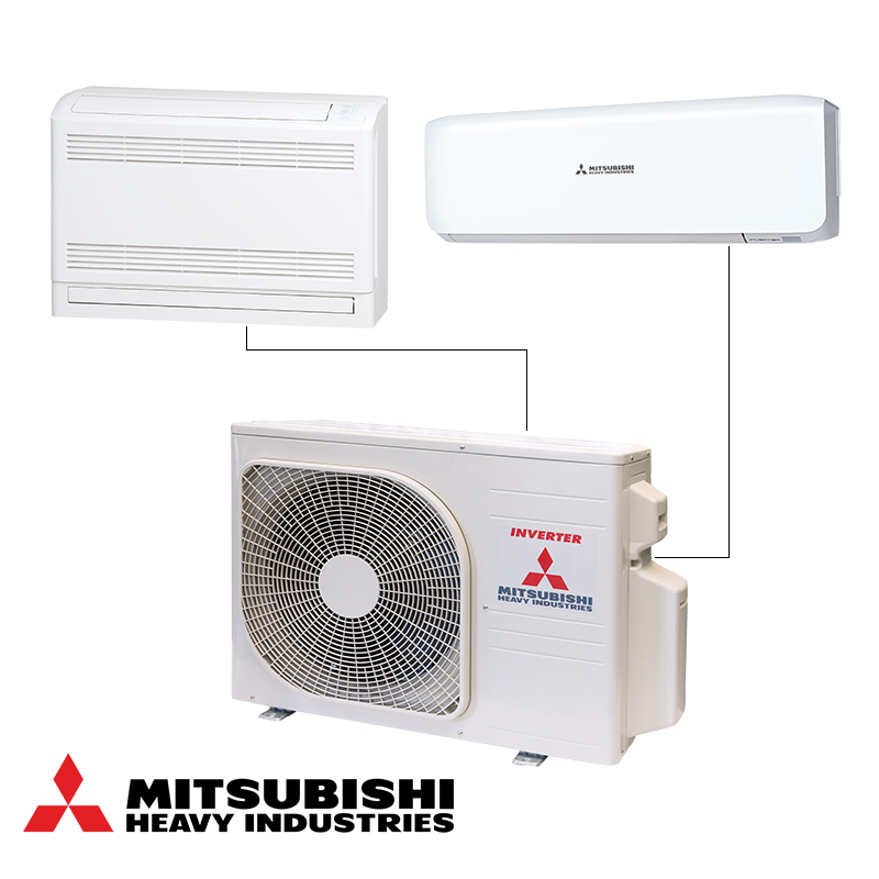 Multi-split system Mitsubishi Heavy Industries SCM40ZS-W - external unit