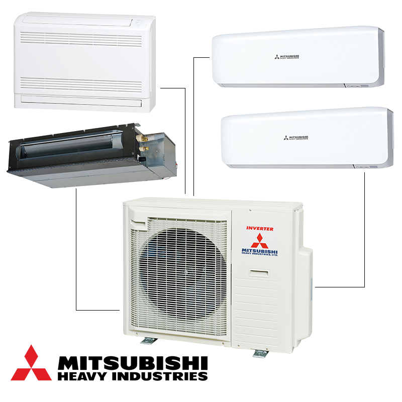 Multi-split system Mitsubishi Heavy Industries SCM80ZS-W - external unit