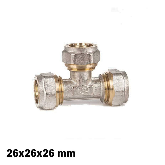Multistrato avvitare - Raccordo TEE 26 x 26 x 26 mm