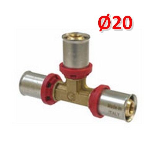 Multistrato pressare - Raccordo a TEE Ø 20 x 20 x 20