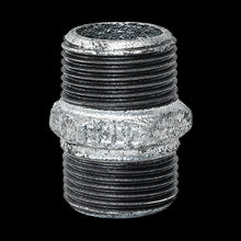 Nipplo niples 1''1/2 M-M con filettatura destra/sinistra in ghisa malleabile zincato