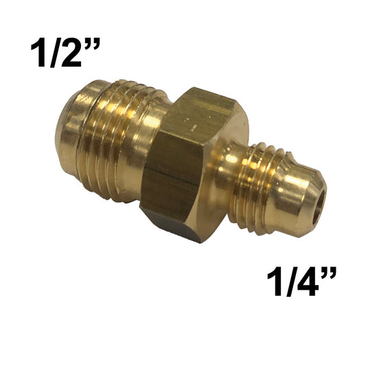 SAE reduced nipple 1/4'' x 1/2'' male - male fitting