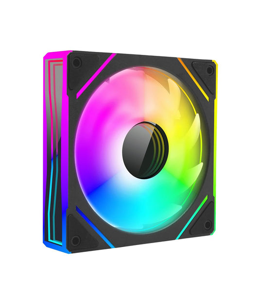 NUWO FAN SORA 120MM, 1FAN, 1800RPM 3X HALO MIRROR ANTIVIBRATION