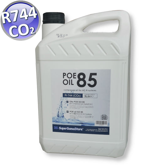 OLIO LUBRIFICANTE PER COMPRESSORE C02 - R744 POE 85 TANICA DA 5 LITRI