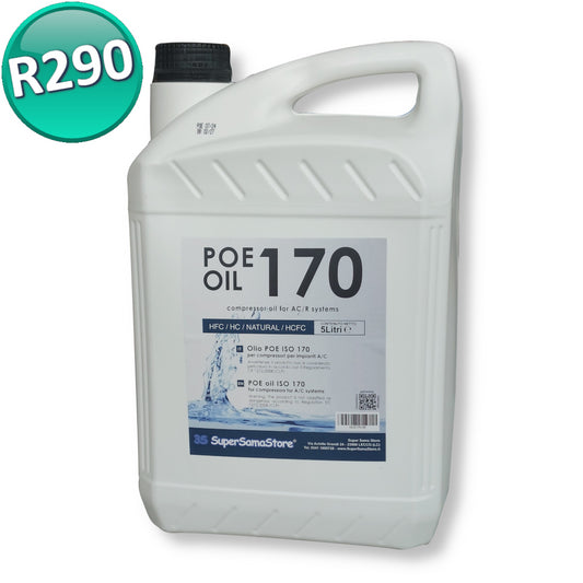 OLIO LUBRIFICANTE PER COMPRESSORE POE 170 TANICA DA 5 LITRI