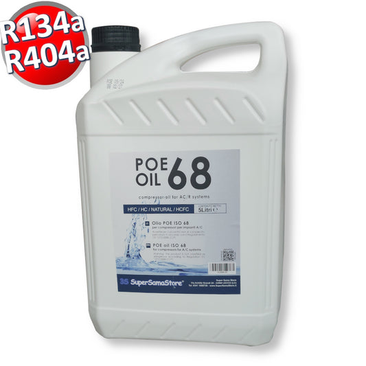 OLIO LUBRIFICANTE PER COMPRESSORE POE 68 TANICA DA 5 LITRI