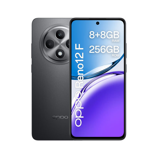 OPPO Reno12 F 4G AI Smartphone, Triple camera 50+8+2MP, Selfie 32MP, 6.67" 120HZ AMOLED FHD+ display, 5000mAh, 16 GB RAM