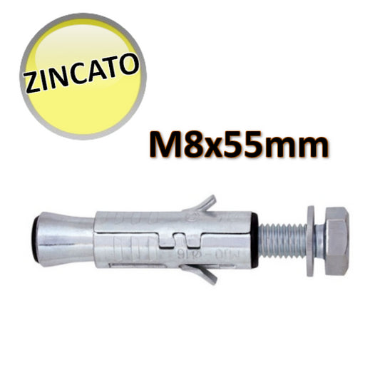 OTER - Medium-heavy M8 X 55 mm double-shielded plug with TE screw