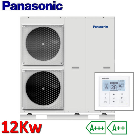 Panasonic Aquarea Monobloc 12.0 kW - 220V heat pump for heating and cooling - start-up and ignition included